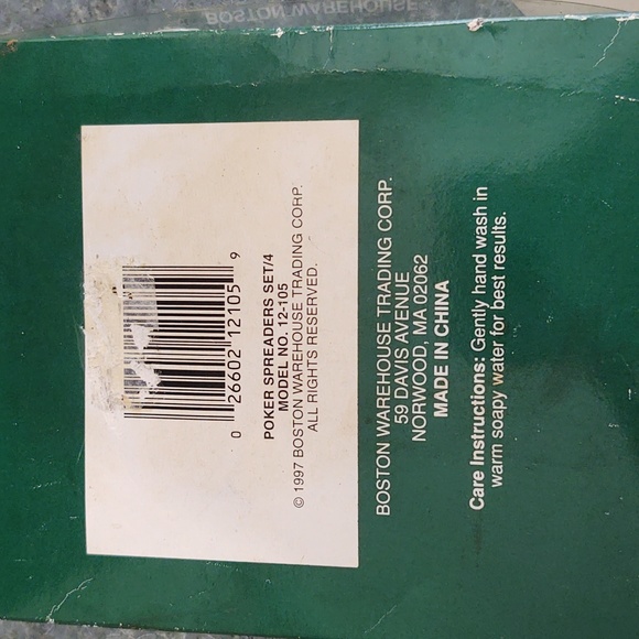 Poker Theme Spreaders From Boston Warehouse - Picture 4 of 14